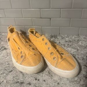 Blowfish Yellow Kids Canvas Sneakers